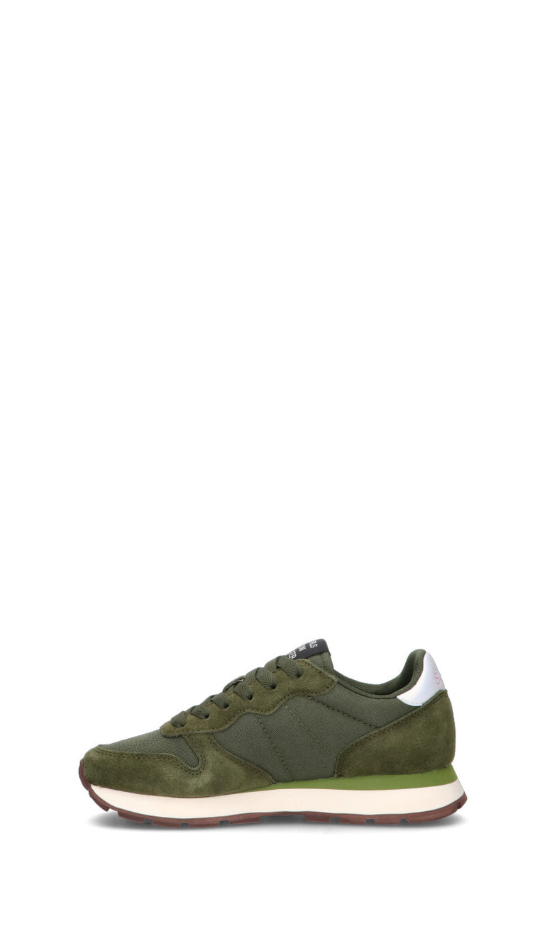 SUN68 Sneaker donna verde militare in suede